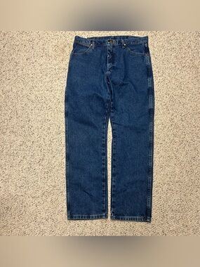 Wrangler Cowboy Cut Original Fit Blue Jeans Men's 13MWZ Sz 35x32 Western
